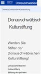 Mobile Screenshot of kulturstiftung.donauschwaben.net